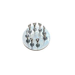 9-Pin Noval Vacuum Tube Socket Chassis Mount Metal Base