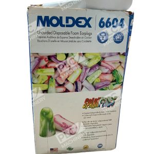 Moldex 6604 SparkPlugs Uncorded Foam Earplugs 33dB NRR Disposable (Box of 200)