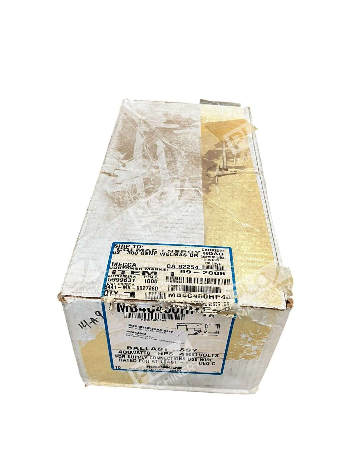 Holophane MB4C400HP48 HPS Ballast 400W 480V Industrial High-Pressure Sodium - Image 3