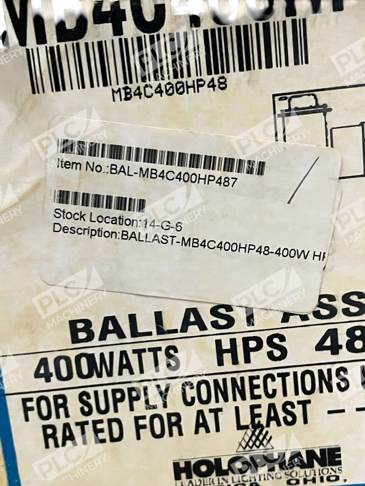 Holophane MB4C400HP48 HPS Ballast 400W 480V Industrial High-Pressure Sodium - Image 5