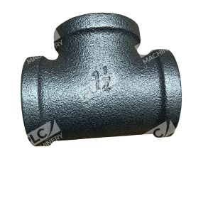 TSP 1-1/4" Black Malleable Iron Reducing Tee Pipe Fitting
