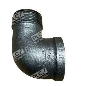 TSP 1-1/4" Black Malleable Iron 90° Street Elbow MNPT x FNPT Pipe Fitting