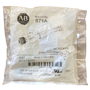 871A TS4 D1 B Allen Bradley 4 Pin Straight Female Terminal