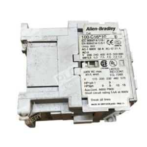 100 C1610 B Allen Bradley 3 Pole Contactor 16A Auxiliary