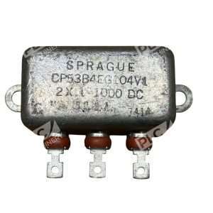 Sprague CP53B4EG104V1 Bathtub Capacitor 2x0.1uF 1000V Oil Filled