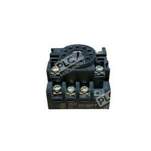 Omron PF113A 0536YT 250V 5A Octal Relay Socket Base 8-Pin DIN Rail / Panel Mount