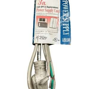 CCI 3FT 09743-14/3 SPT-3 Heavy Duty Replacement Power Cord 15A 125V UL Listed