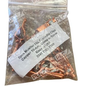 Mueller 85C Copper Alligator Clip 10A Crocodile Clip Crimp/Screw Pack of 6