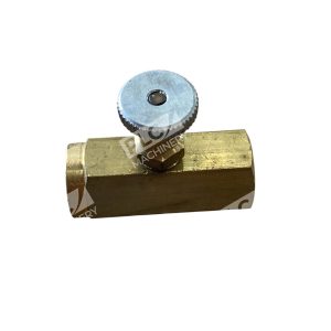 Deltrol Pneu-Trol N20B Inline Needle Valve 1/4" NPTF Brass 2000 PSI 7GPM