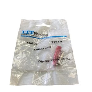 ITT Pomona 5167-2 In-Line Banana Jack Red 4mm Test Lead Connector