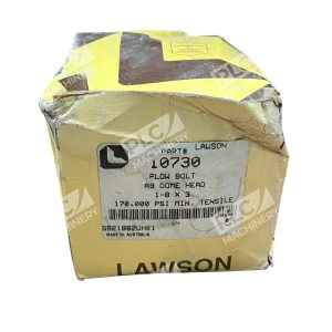 Lawson 10730 A9 Plow Bolt 1"-8 x 3" Dome Head High Strength Alloy Steel Box of 5
