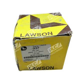 Lawson 337 Heavy Hex Nut 1-8 USS ASTM A194 Grade 2H Black Alloy Steel Box of 10