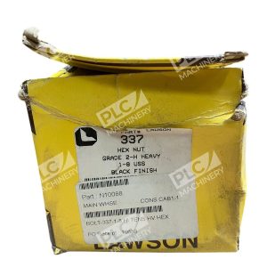 Lawson 337 Heavy Hex Nut 1-8 USS ASTM A194 Grade 2H Black Steel Alloy Box of 10