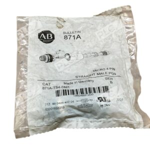 871A TS4 DM1 Allen Bradley M12 Connector 4 Pin Straight Male