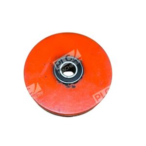 Orange PU Guide Roller Pulley w/ Ball Bearing Conveyor Idler Wheel 99502H