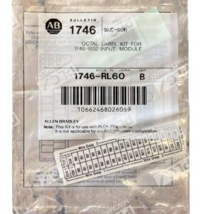 1746-IB32 - Allen-Bradley - SLC-500 Octal Label Kit For 1746-IB32 Input Module 1746-RL60 Series B