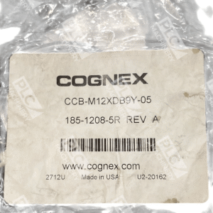 M12XDB9Y-05 - Cognex - CCB-185-1208-5R REV A Control Cable