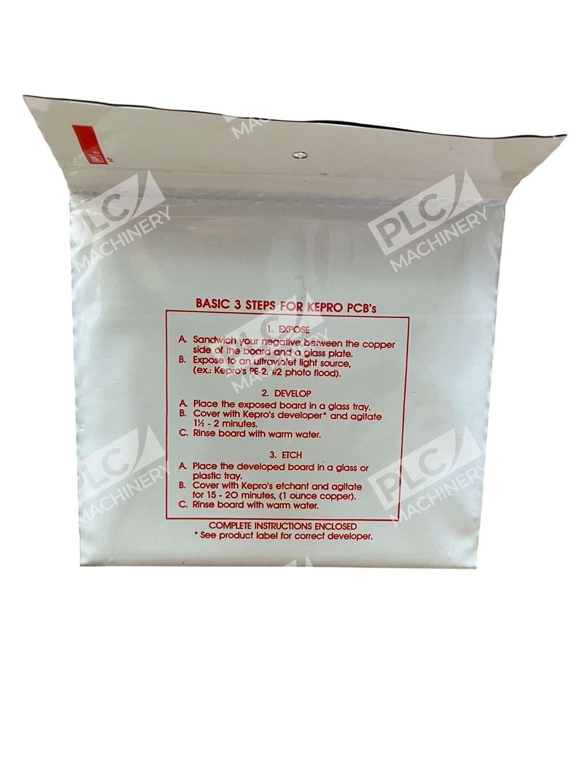 51-66G - Kepro - FR-4 Copper Clad Laminate 1oz 1-Sided 6x6x0.062" Photosensitive PCB - Image 3