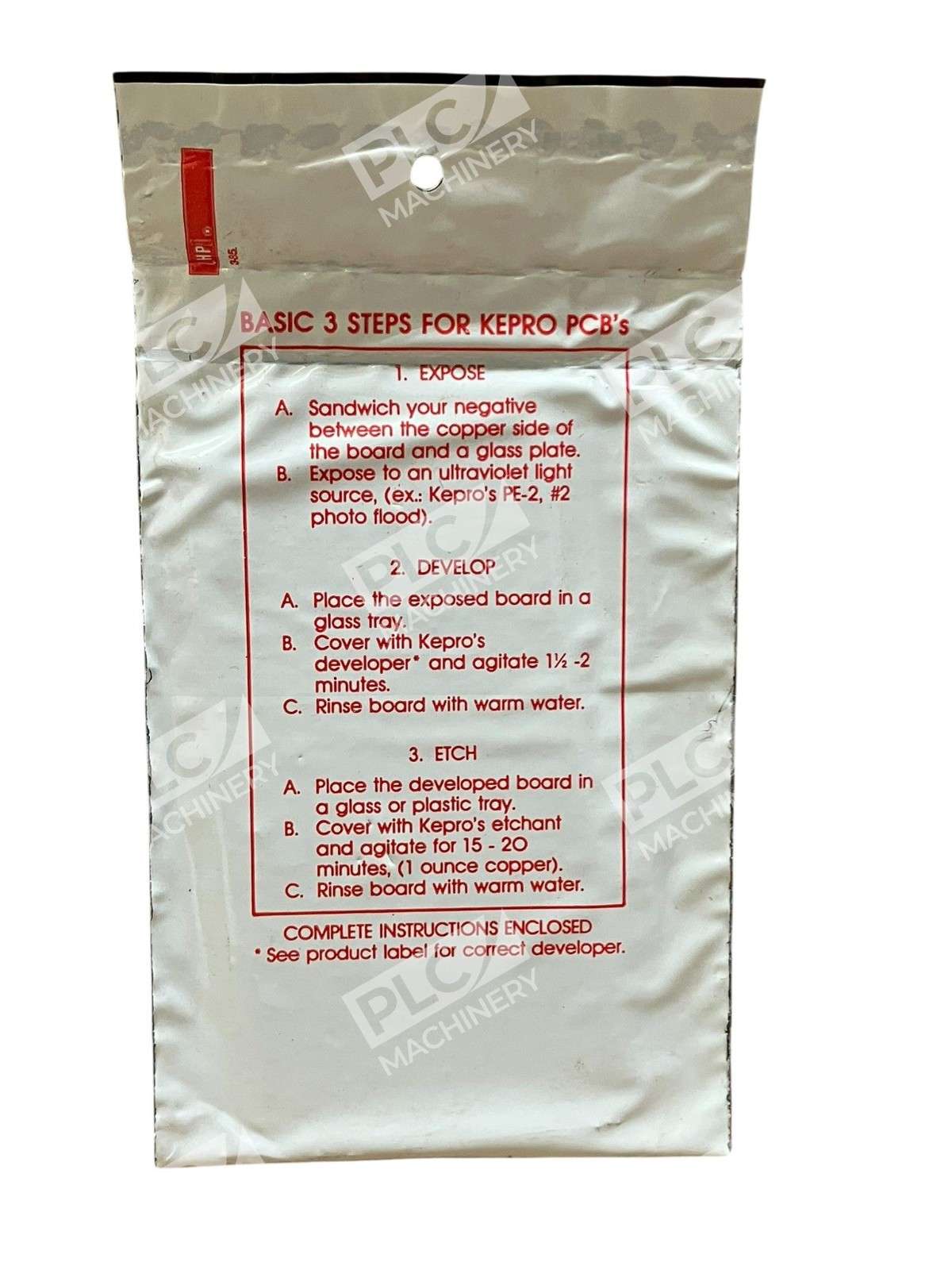 51-36G - Kepro - FR-4 PCB Copper Clad 1oz 1-Sided 3"x6"x0.062" Photosensitive - Image 4