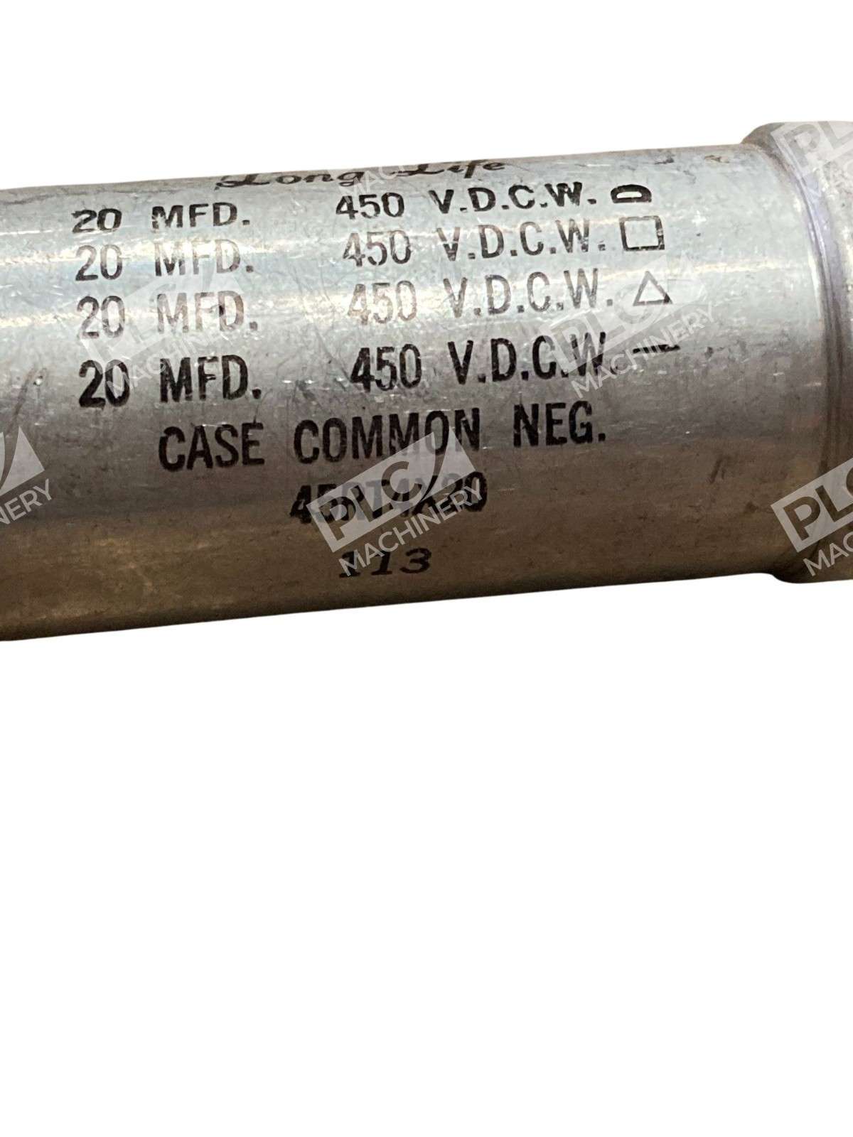 45RT4X20 - Industrial Condenser - Corp Vintage Royalitic Paper Capacitor 20 MFD 450V - Image 9