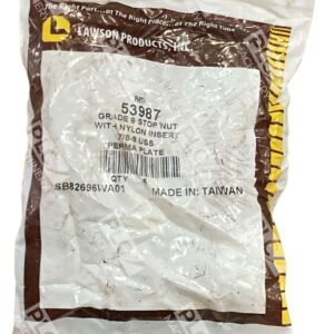 53987 - Lawson - Grade 8 Nylon Insert Lock Nut 7/8"-9 USS Perma Plate Pack of 5