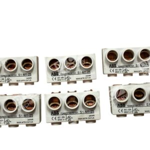 Lot of 6 ABB S1-M1-25 Power Infeed Block 3-Phase 65A 690V for MS116/MS132
