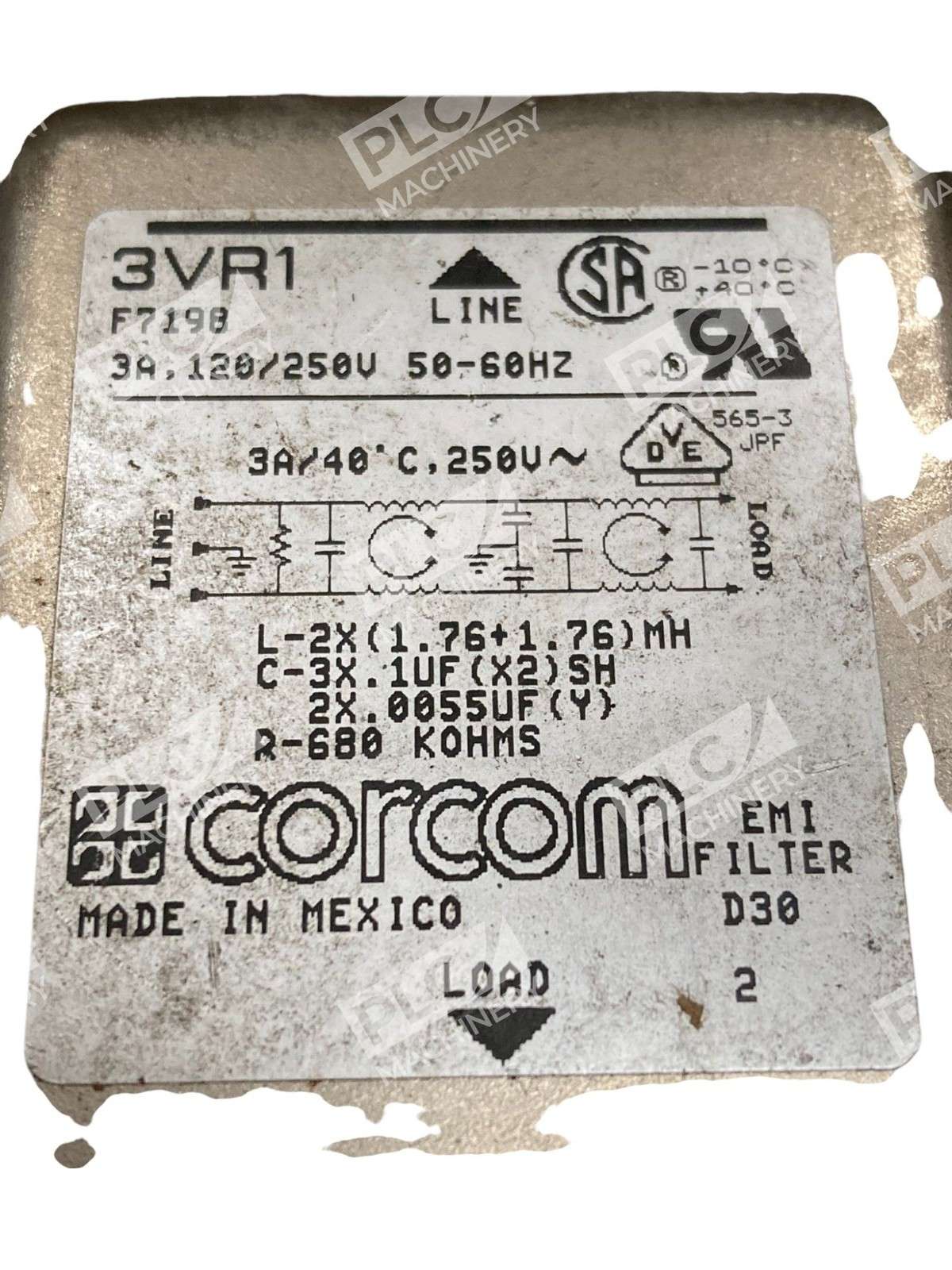 3VR1 - Corcom - EMI Line Filter - Image 3