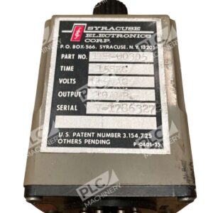 00305 - Syracuse - TNR-15s Time Delay Relay 10A On-Delay Timer U.S. Patent
