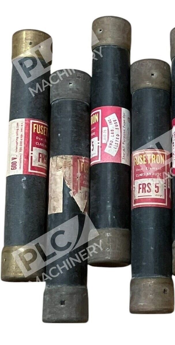 Bussmann Cooper Fusetron 5A 600V Fuse FRS5 (lot of 4) - Image 2