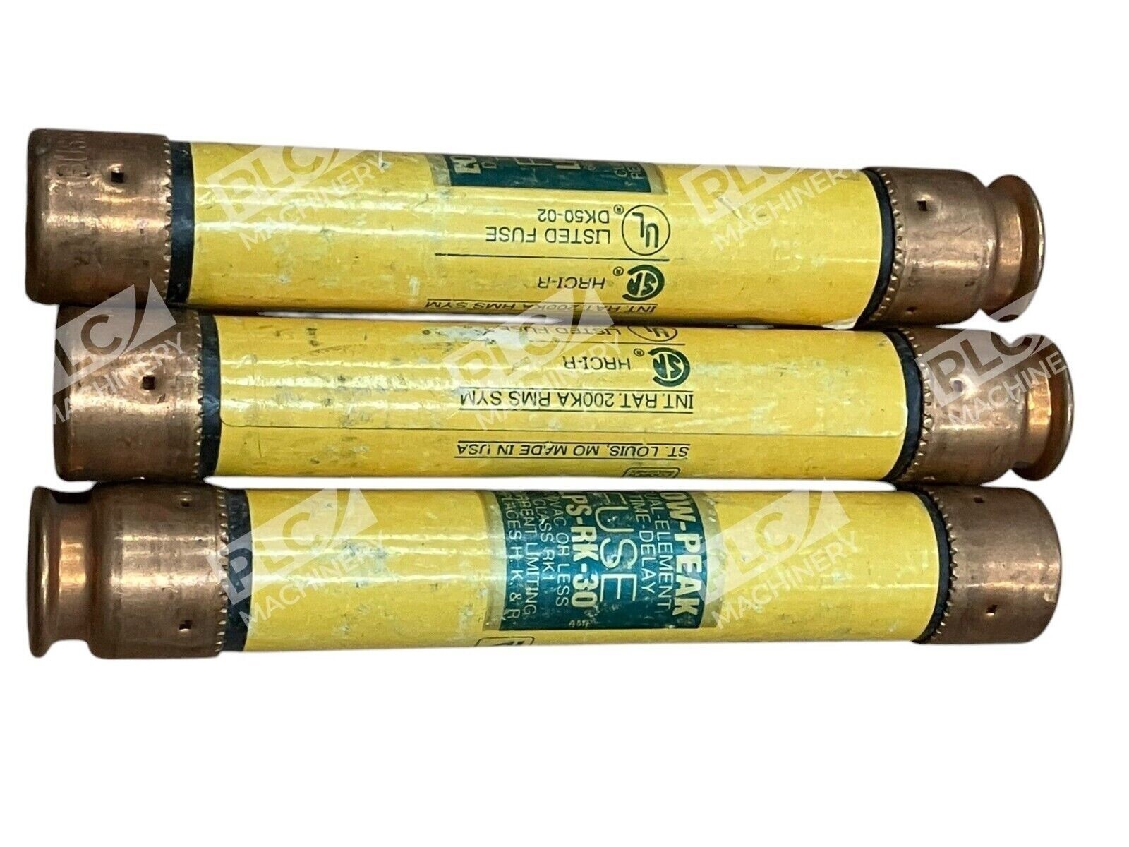 Bussmann 30A 600V Fuse LPS-RK-30 (lot of 3) - Image 2