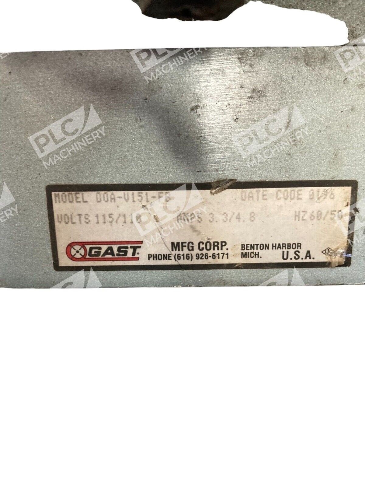 Gast 115/110V 60/50Hz Vacuum Pump D0A-V151-FS - Image 5