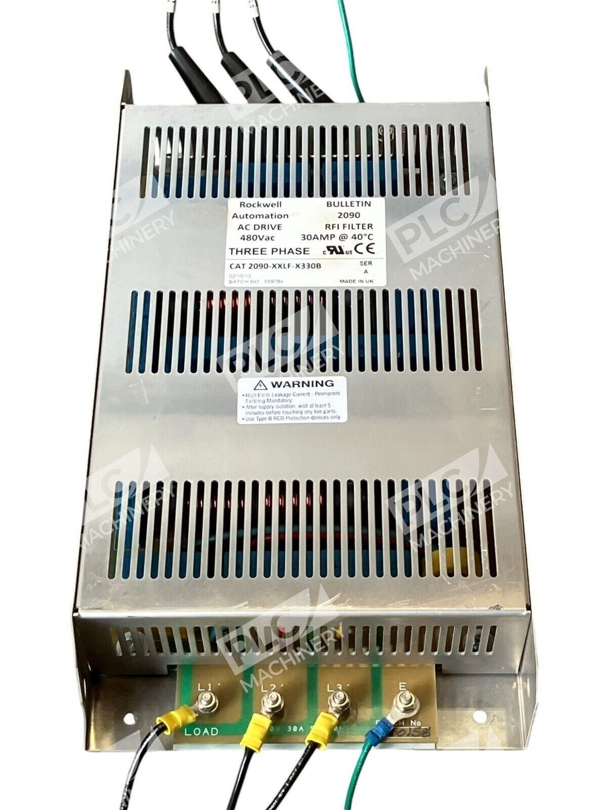 Rockwell Automation AC Drive 480Vac 30A 3 Phase RFI Filter 2090-XXLF-X330B /A - Image 2