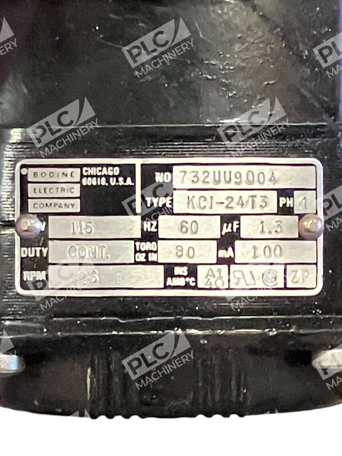 Bodine Electric Company 115V 60Hz Gear Motor KCI-24T3 - Image 3