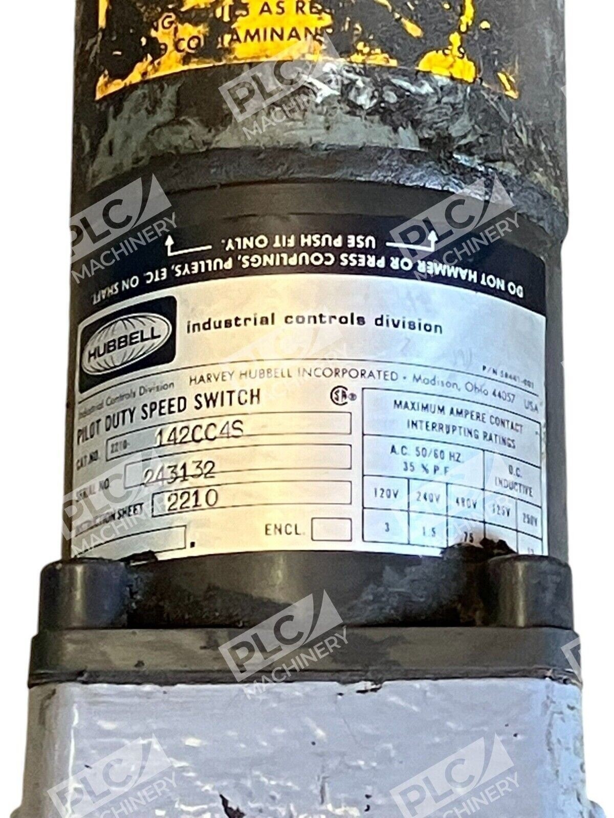 Hubbell Pilot Duty Speed Switch 2210-142CC4S - Image 3