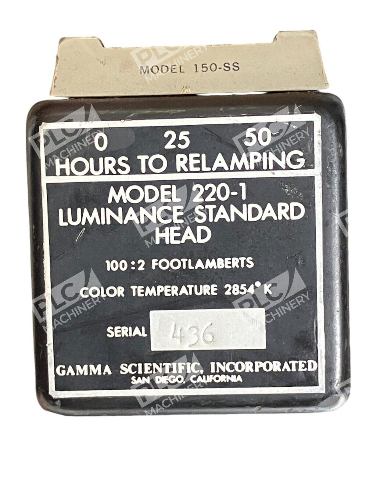 Gamma Scientific Incorporated Luminance Standard Head 100:2 FtL 150-SS 220-1 - Image 3