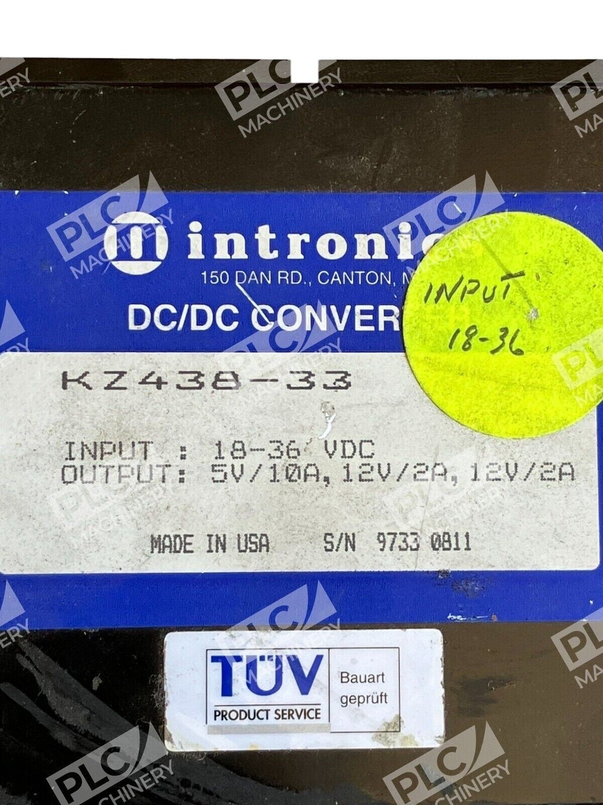 Intronics II DC/DC Converter 18-36VDC KZ438-33 - Image 3