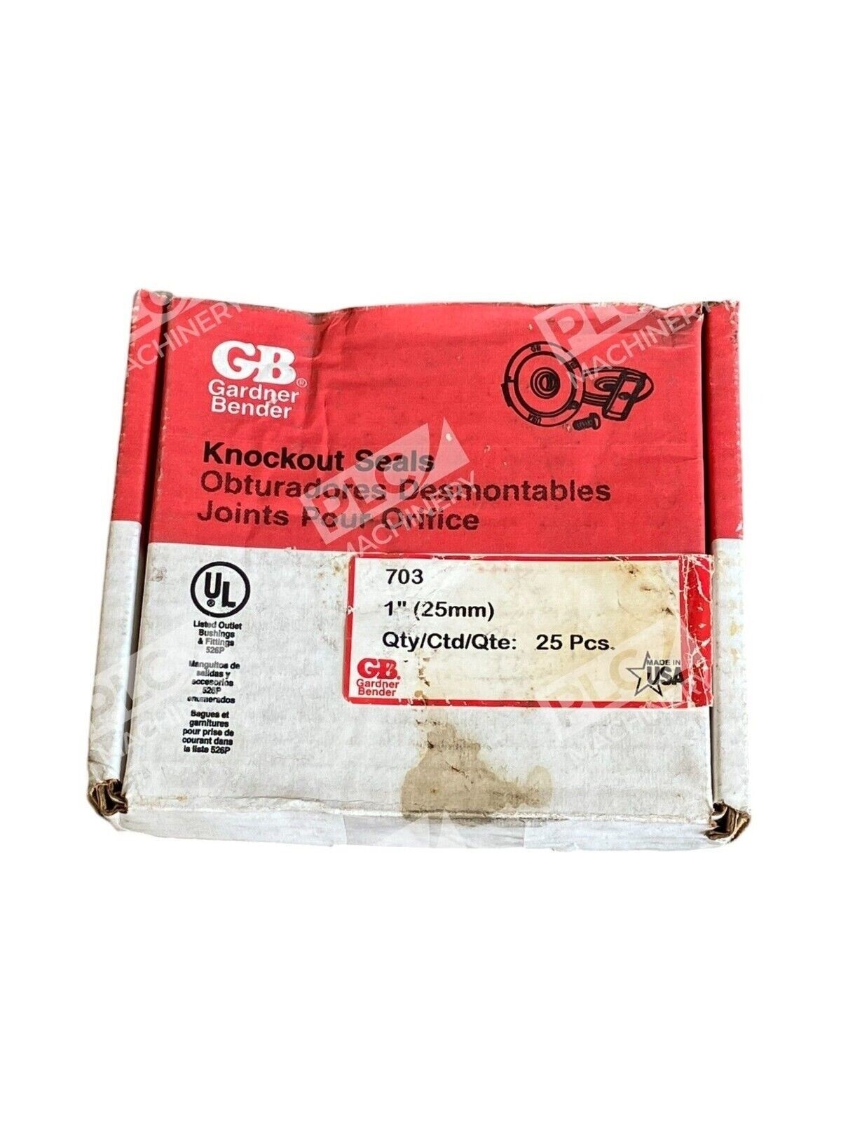 Gardner Bender 703 - Gardner Bender Knockout Seals 1" 25mm 703 (Box of 25)