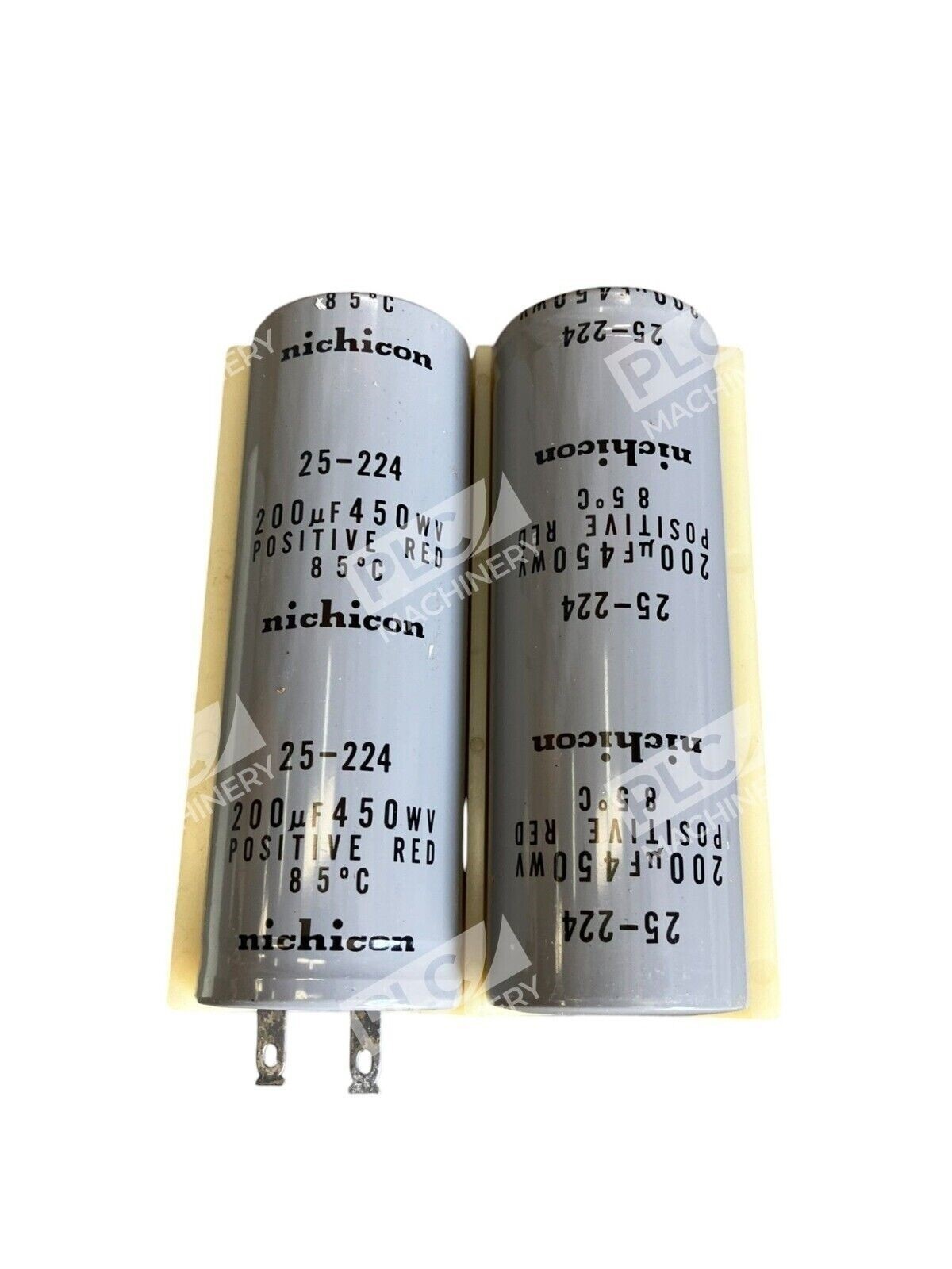 Nichicon 200µF 450WV Positive Red (lot of 2) - Image 2