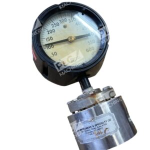 Instrument & Specialty 107 - Ashcroft Duragauge 600PSI w/ Instrument & Specialty Type 107