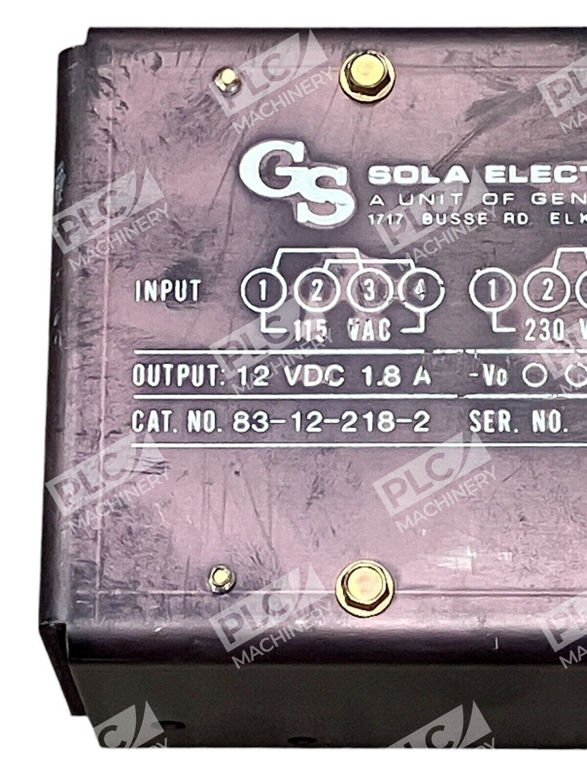 SOLA Electric General Signal 12VDC 1.8A Power Supply 83-12-218-2 - Image 3