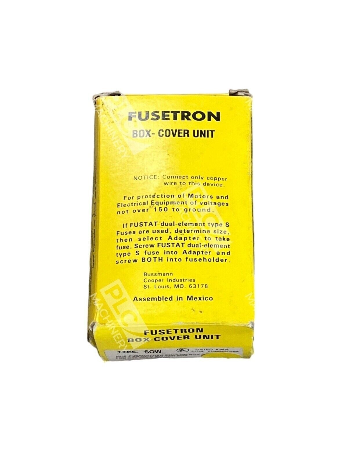 Fusetron SOW - Fusetron Box-Cover Unit Fuseholder Type SOW