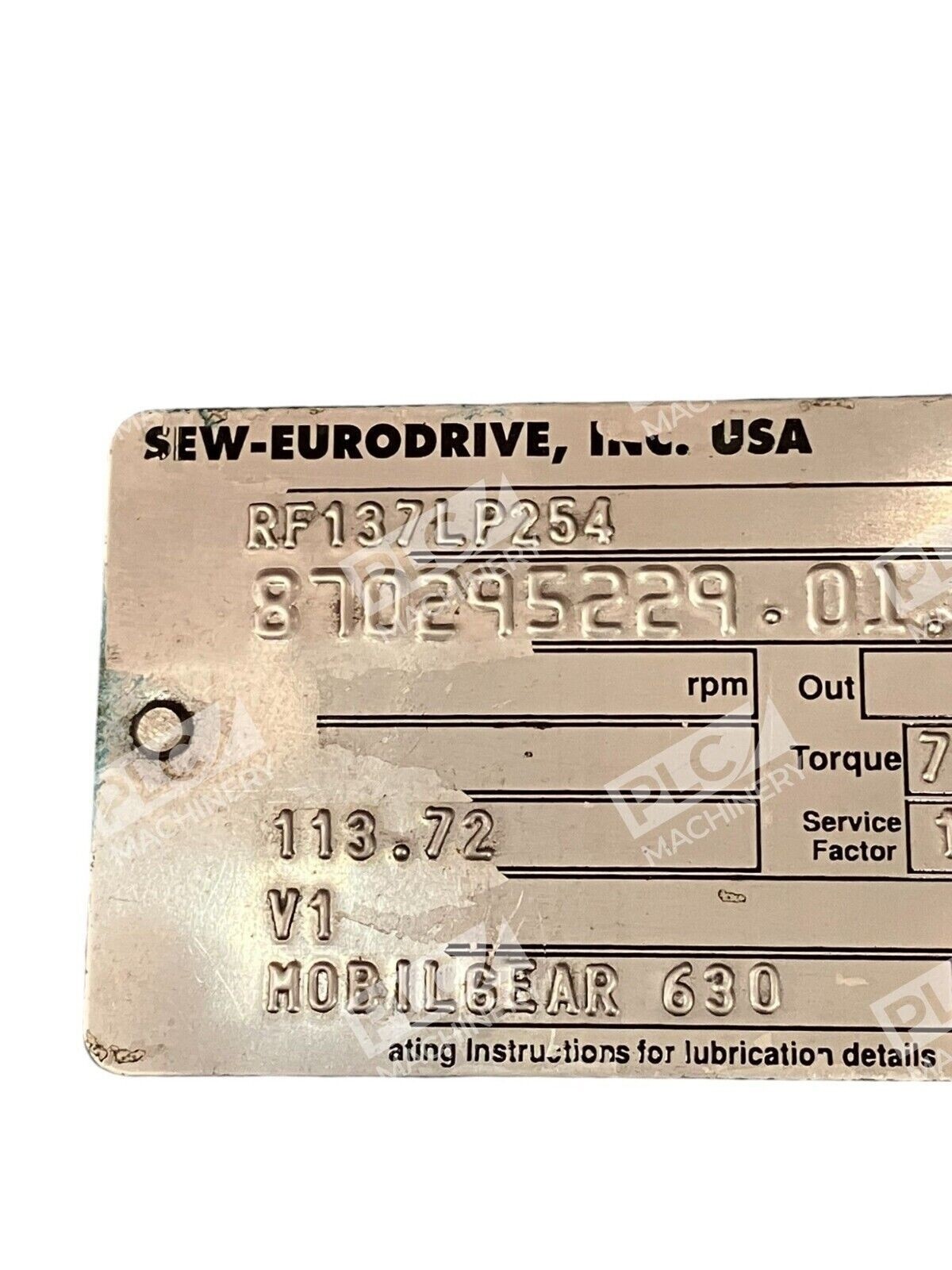 SEW Eurodrive 870295229.01.01.001 RF137LP254 - Image 8