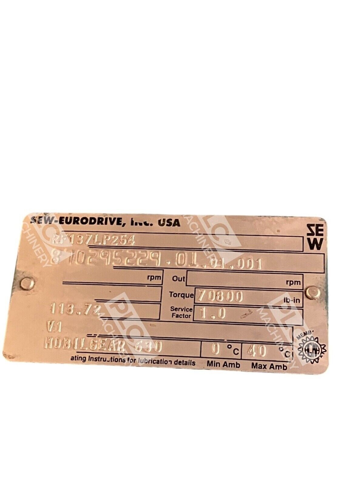 SEW Eurodrive 870295229.01.01.001 RF137LP254 - Image 3