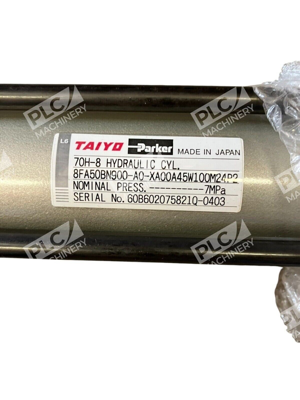 Taiyo Parker 70H-8 Hydraulic Cylinder 7MPa 8FA50BN900-A0-XA00A45W100M24P2 - Image 3