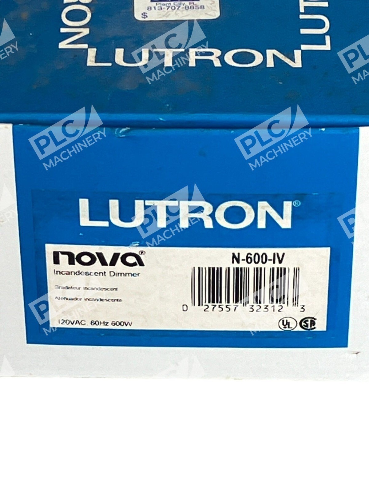 Lutron Nova Incandescent Dimmer 120VAC 60Hz 600W N-600-IV - Image 3