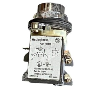 Westinghouse OT3PF - Westinghouse Push To Test 120/110VAC 60/50Hz OT3PF