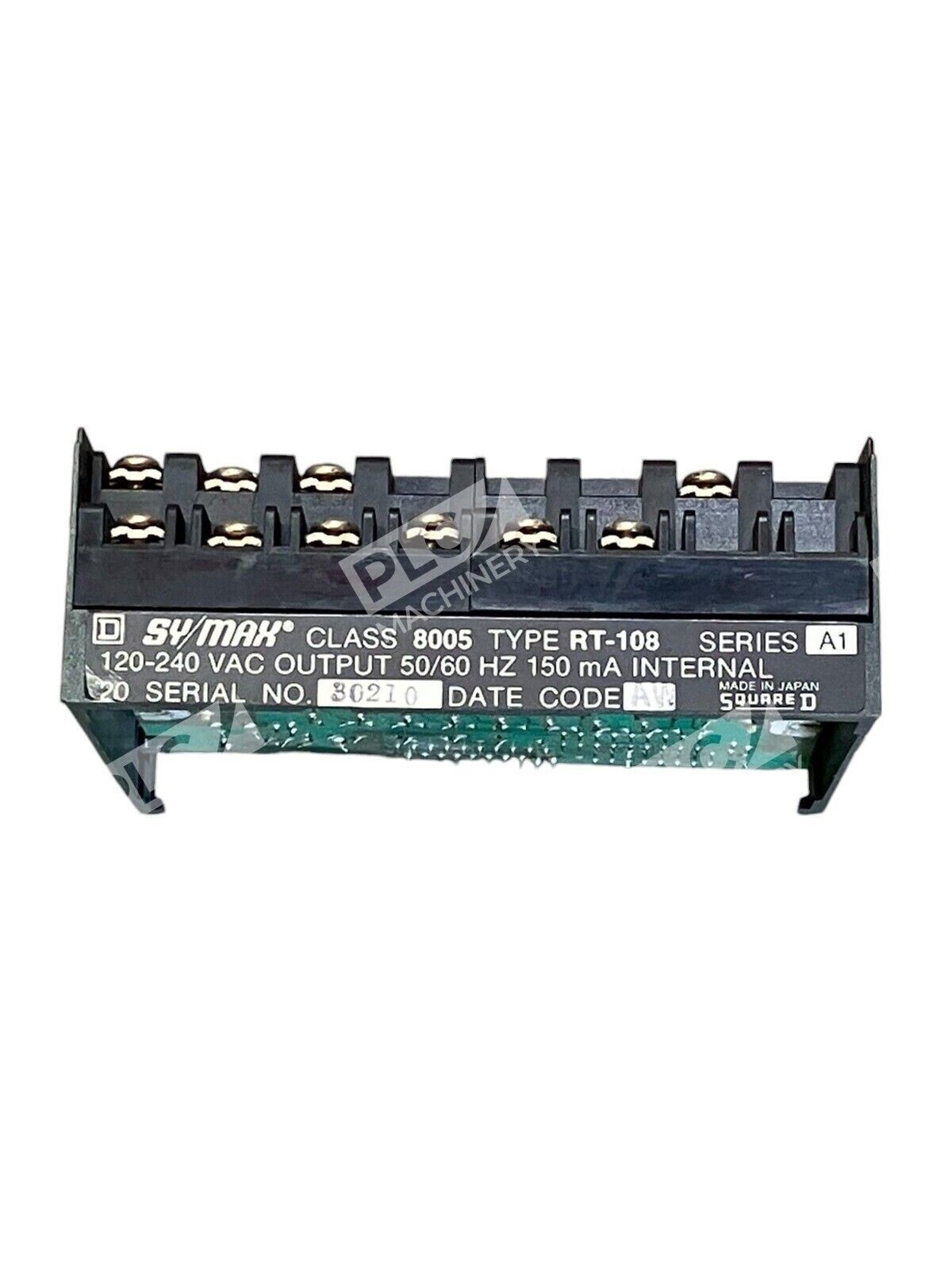 Square D Sy/Max 120-240VAC 50/60Hz 150mA 8005-RT-108 /A1 - Image 3