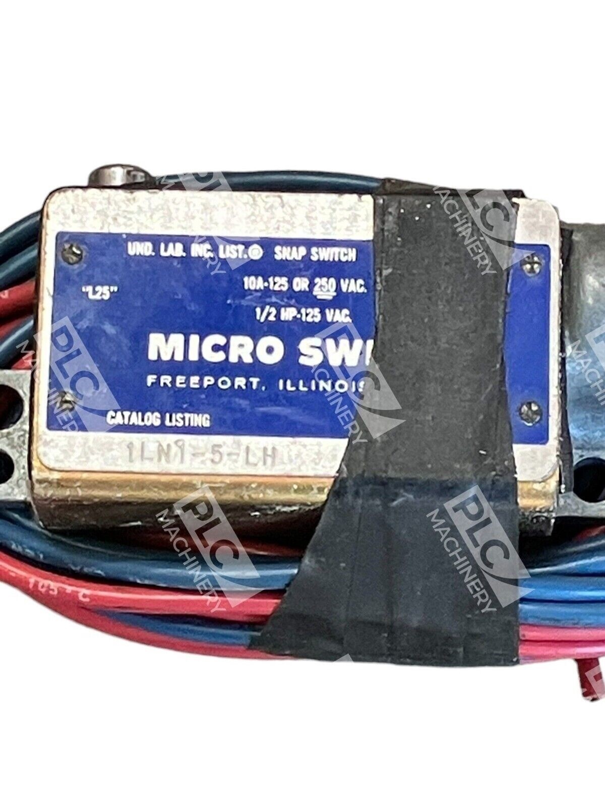 Honeywell Micro Switch 10A-125 Or 250VAC 1/2HP-125VAC 1LN1-5-LH - Image 3