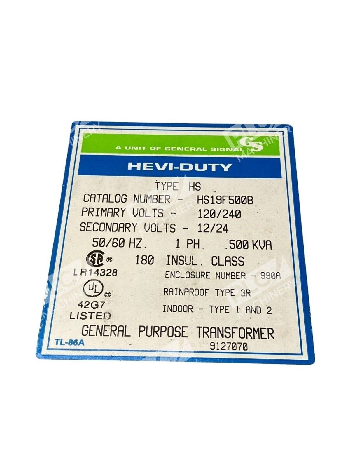 Hevi-Duty General Signal HS19F500B - Image 5