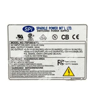 SPI FSP300-601U - SPI Sparkle Power Int'l Ltd. Switching Power Supply FSP300-6